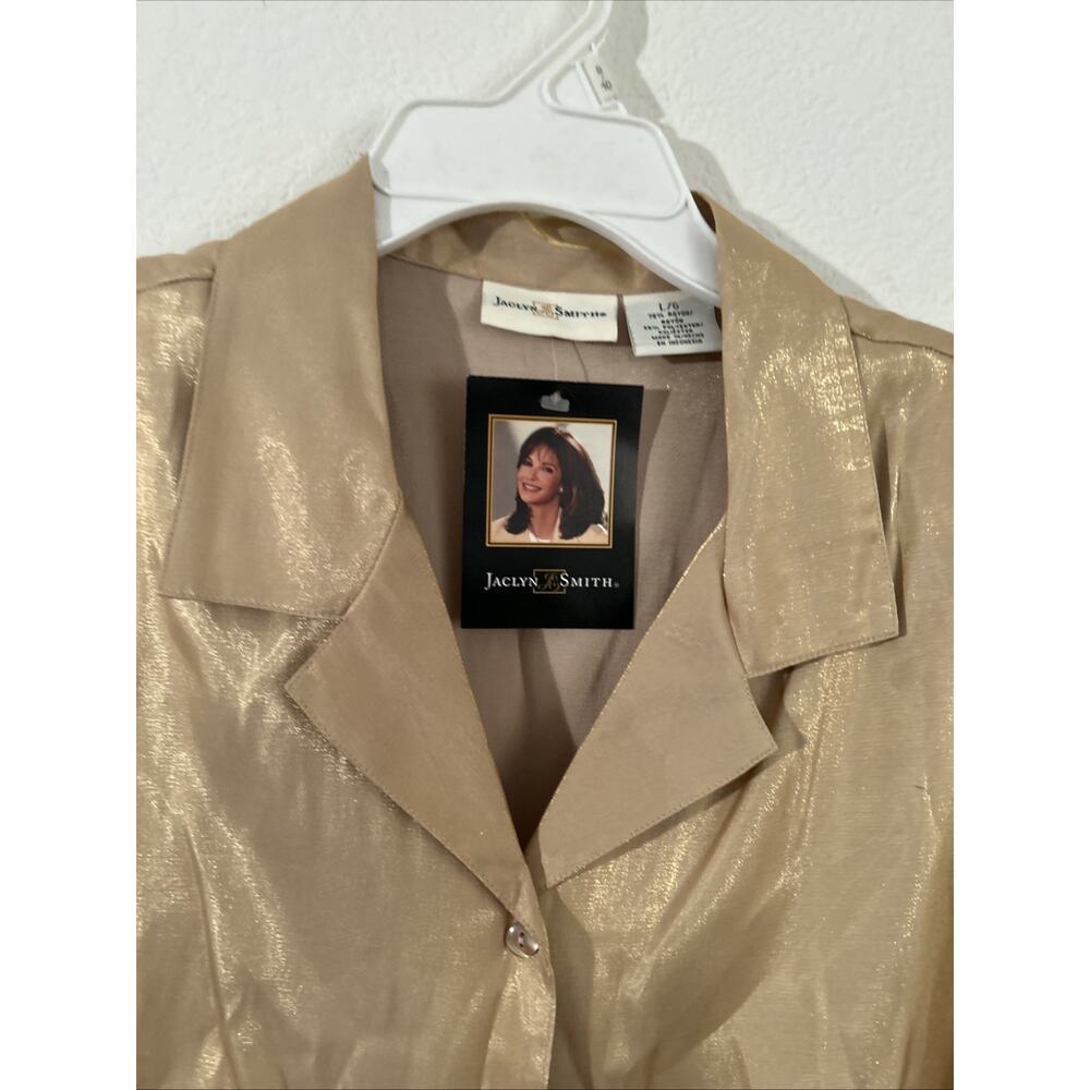 Jaclyn Smith Large Shimmer Shirt NWT - Picture 2 of 3